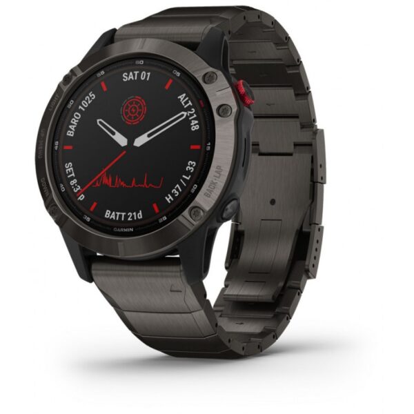 GARMIN FENIX 6S PRO SOLAR CARBON GREY DLC 42MM 010-02410-23